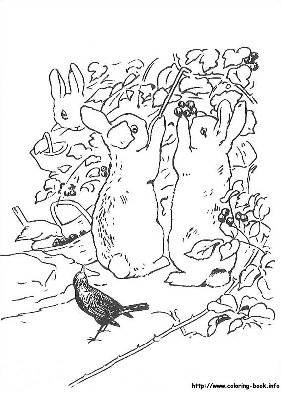 Peter Rabbit coloring picture